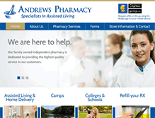 Tablet Screenshot of andrewspharmacy.com
